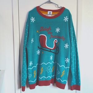 Christmas Sweater Sleigh the Patriarchy women 4xl